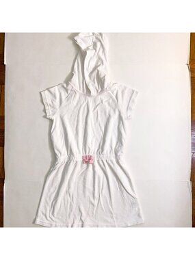 Hanna Andersson White Terrycloth Swim Coverup, Size 10